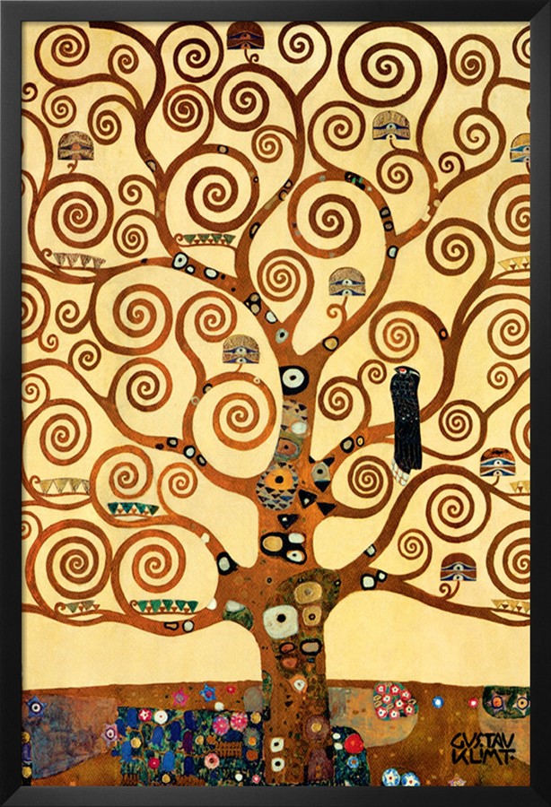 The Tree of Life, Stoclet Frieze, c.1909 - Gustav Klimt Paintings